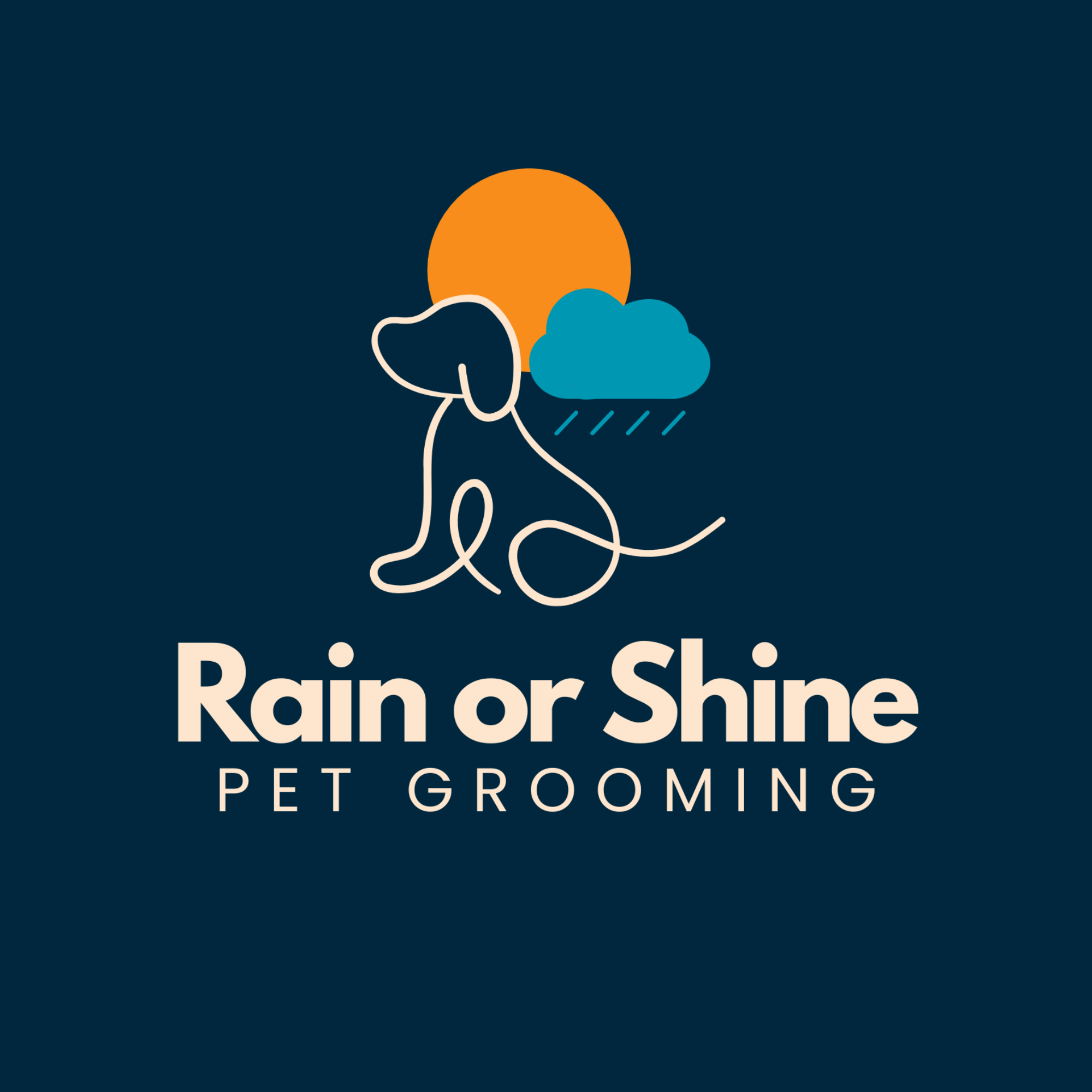 Rain or Shine Pet Grooming logo